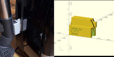 Verbeterde bevestiging voor stofzuiger