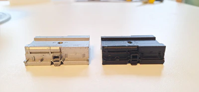 Gekopieerd onderdeel van een modeltrein