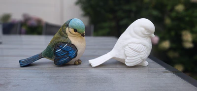 Gescande en geprinte vogel